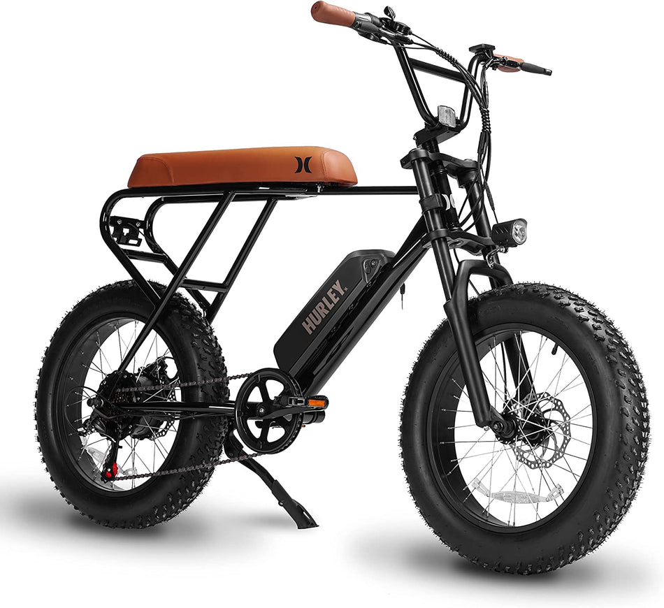 Re-certified Hurley Mini Swell Electric Bike | 500 W motor e-Bike for adults | 20” Fat Tires Beach bike | Max Speed 32km | Range Up To 64 km | Shimano Professional Speed