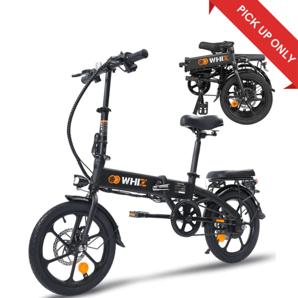 (Pick up in store) Re-Certified Gyrocopters Whiz Foldable Electric Bike | 3-Stage Fold Compact e-bike | 350 W Motor |Speed up to 25kmh |Range up to 40 km |2-Riding modes |Dual disk brakes| UL2849 Safe Folding Ebike
