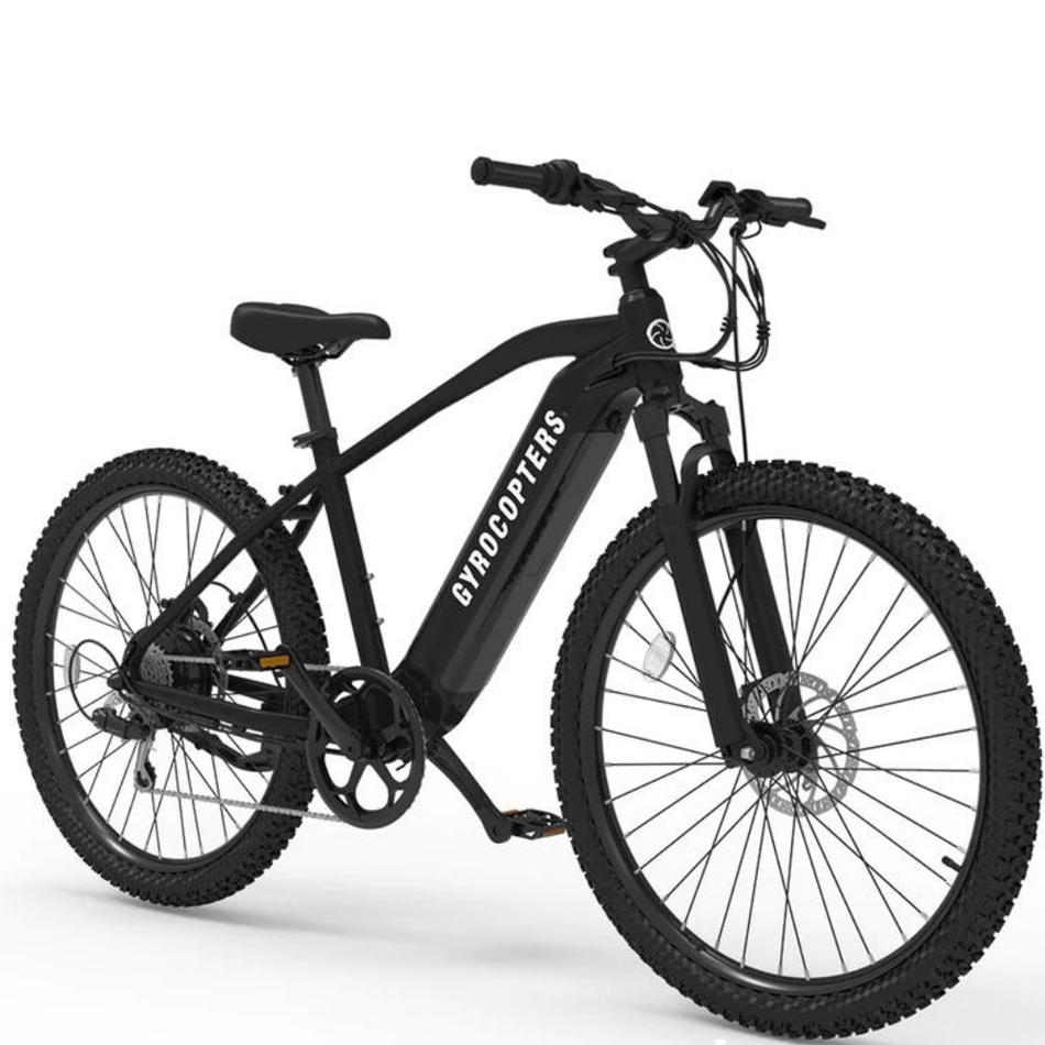 GYROCOPTERS STORM Electric Mountain Bike With 48V 13 Ah LG Lithium-Ion Battery, 500W Powerful Motor Up Speed 40 Km/H, Range Up To 56Kms , Shimano Professional 7 Speed Gears, Dual Disc Brakes Alloy Frame Electric Bicycle