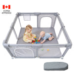 IMLoved Baby Playpen - 360° Breathable Mesh & Latching Zipper Door