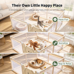 IMLoved Bear Gate Pet Playpen - Large 71" x 59" - 360° Breathable Mesh
