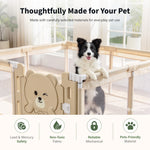 IMLoved Bear Gate Pet Playpen - Large 71" x 59" - 360° Breathable Mesh