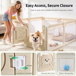 IMLoved Bear Gate Pet Playpen - Large 71" x 59" - 360° Breathable Mesh