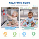 IMLoved Baby Playpen with Mat - 360° Breathable Mesh & Latching Zipper Door
