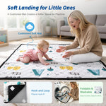 IMLoved Baby Playpen with Mat - 360° Breathable Mesh & Latching Zipper Door