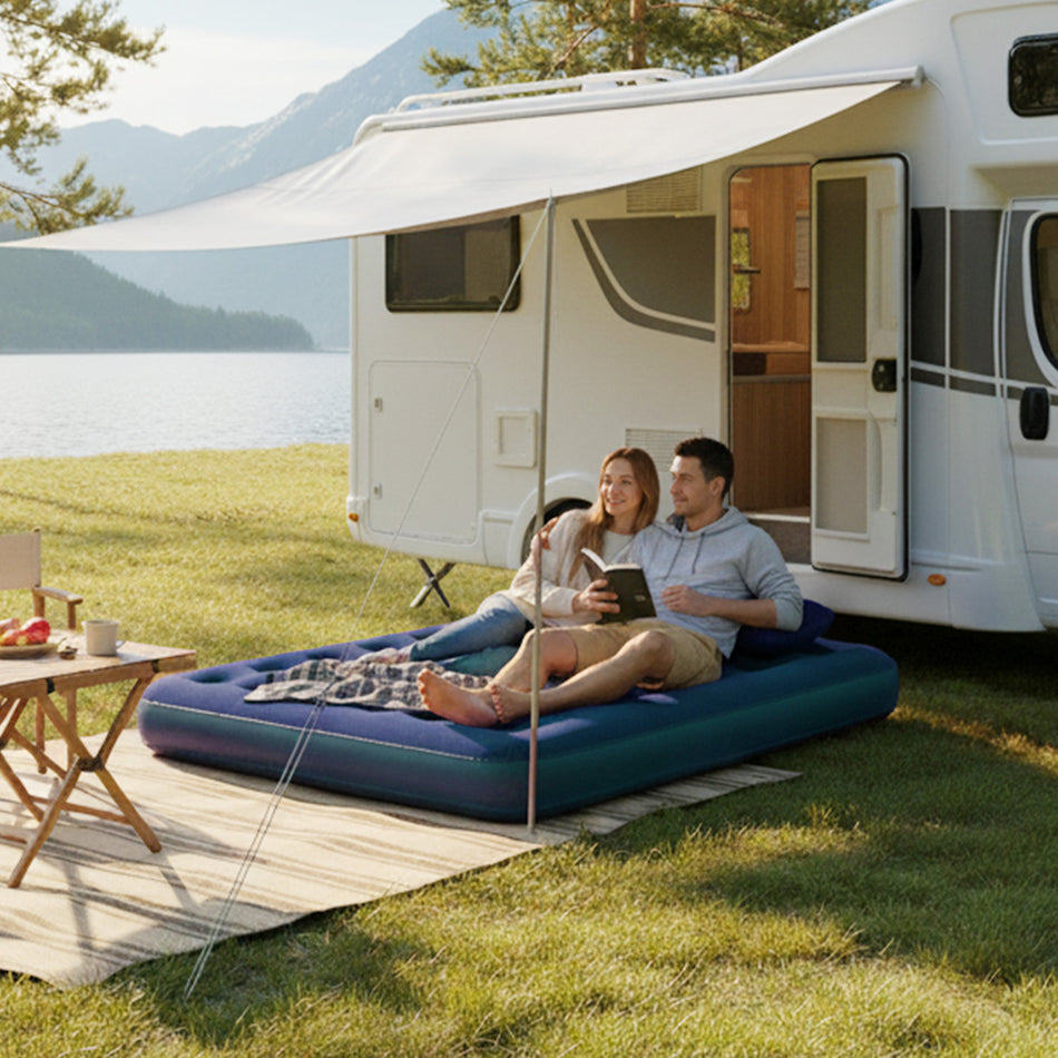 Avenli Air Mattress Queen – 2 Pillows & Hand Pump Included