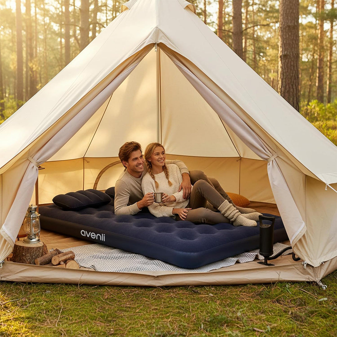 Avenli Air Mattress Queen – 2 Pillows & Hand Pump Included