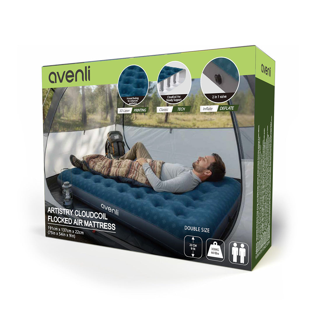 Avenli Air Mattress Double  – Leak-Proof & Waterproof Portable Floor Bed