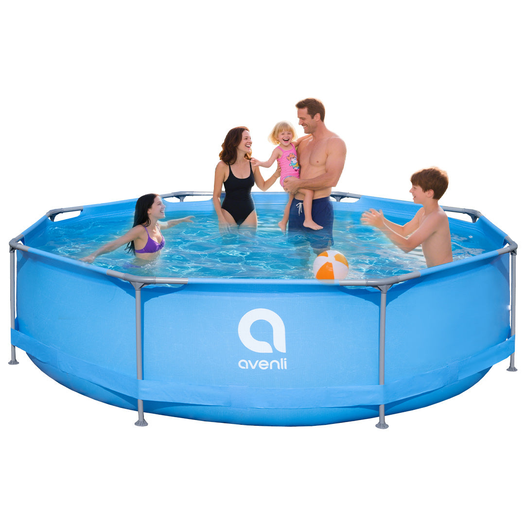 IMHome Avenli Deep Metal Frame Above Ground Pool - 11.9ft x 2.5ft