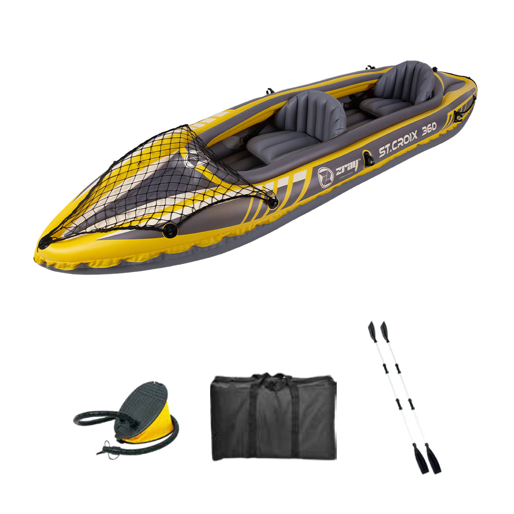 IMGadgets Explorer 2-Person Inflatable Kayak - ISO-Certified Puncture-Resistant PVC