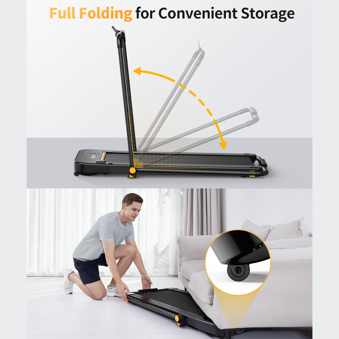 Urevo Strol Lite 2in1 Under Desk Treadmill 2.5 HP Folding Electric