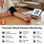 IMGadgets Blood Pressure Monitor (Upper Arm) – Large HD Backlit Display for Home / Travel
