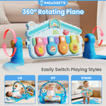 IMLoved Baby Play Mat - 360° Rotating Musical Piano