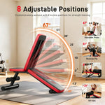IMFIT Adjustable Workout Bench - Foldable Bench with Resistance Bands