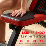 IMFIT Adjustable Workout Bench - Foldable Bench with Resistance Bands