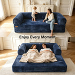 IMHome Convertible Sofa Bed - 4-in-1 Modular Design with High-Density Foam