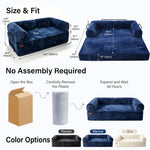 IMHome Convertible Sofa Bed - 4-in-1 Modular Design with High-Density Foam