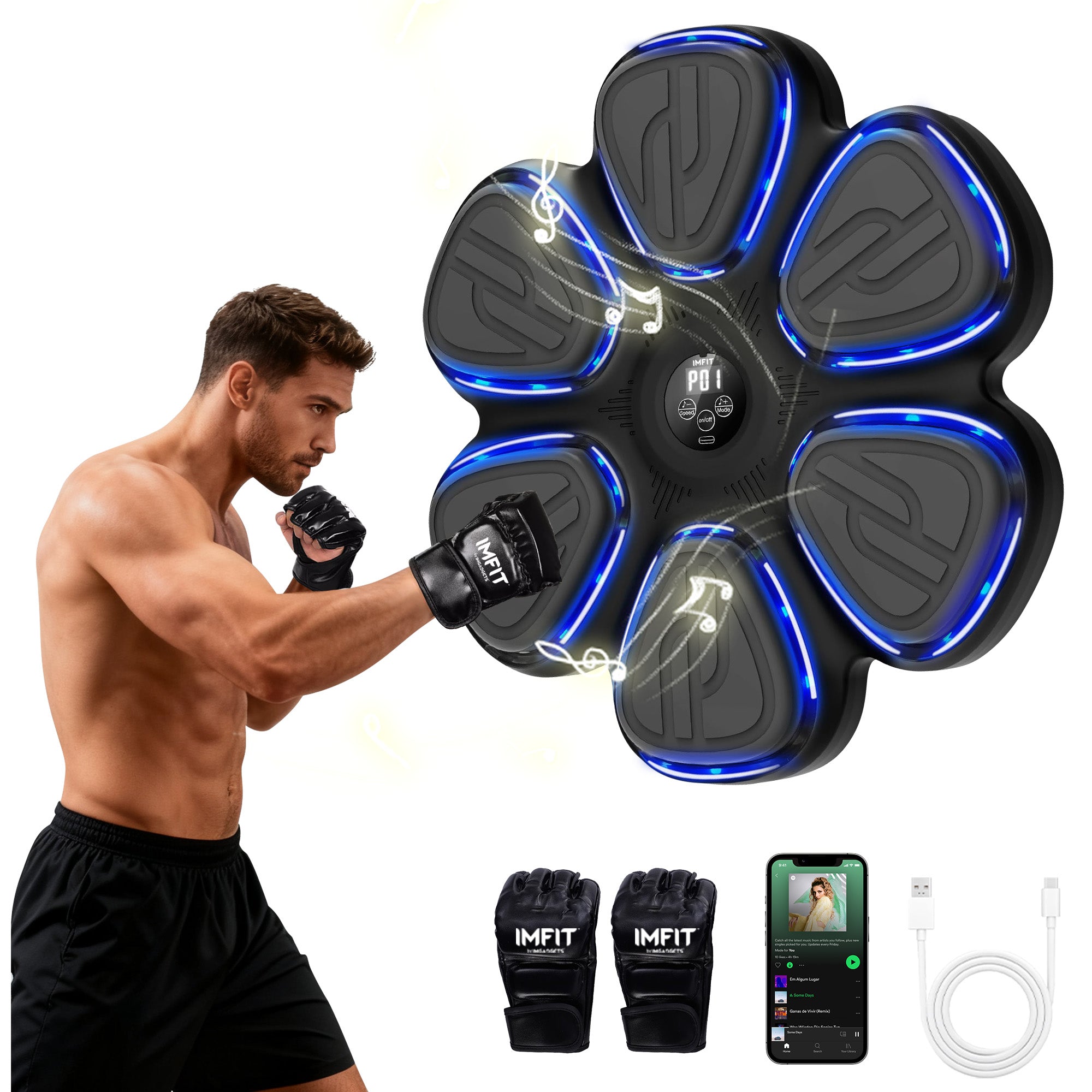 IMFIT Smart Boxing Machine - Interactive Wall Punch Trainer