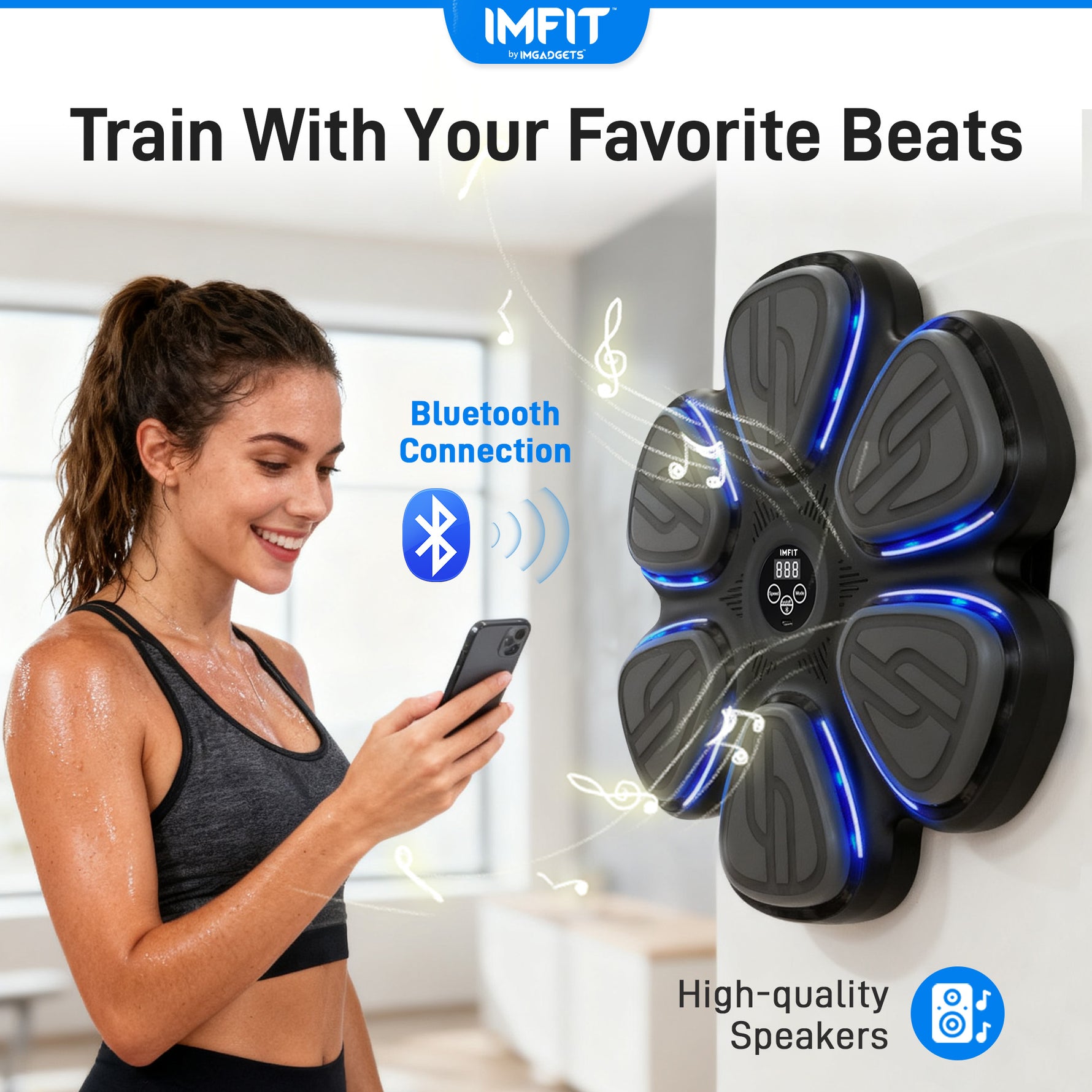 IMFIT Smart Boxing Machine - Interactive Wall Punch Trainer