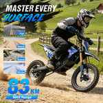 Gyrocopters DX1 Electric Dirt Bike - 3000W Peak Power, 65 Km/h Max Speed