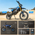 Gyrocopters DX1 Electric Dirt Bike - 3000W Peak Power, 65 Km/h Max Speed