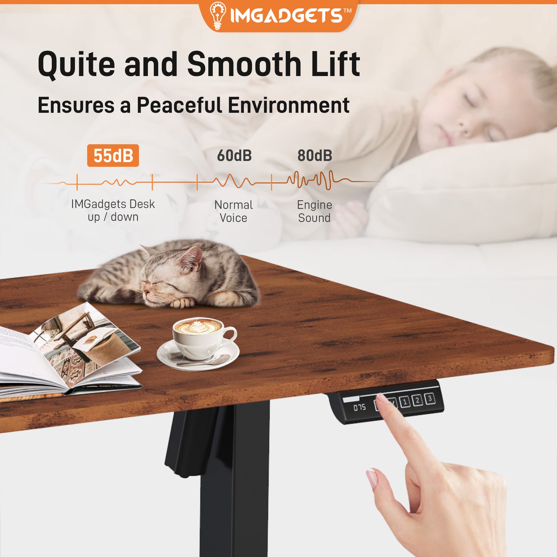 IMHome Ergonomic Adjustable Standing Desk