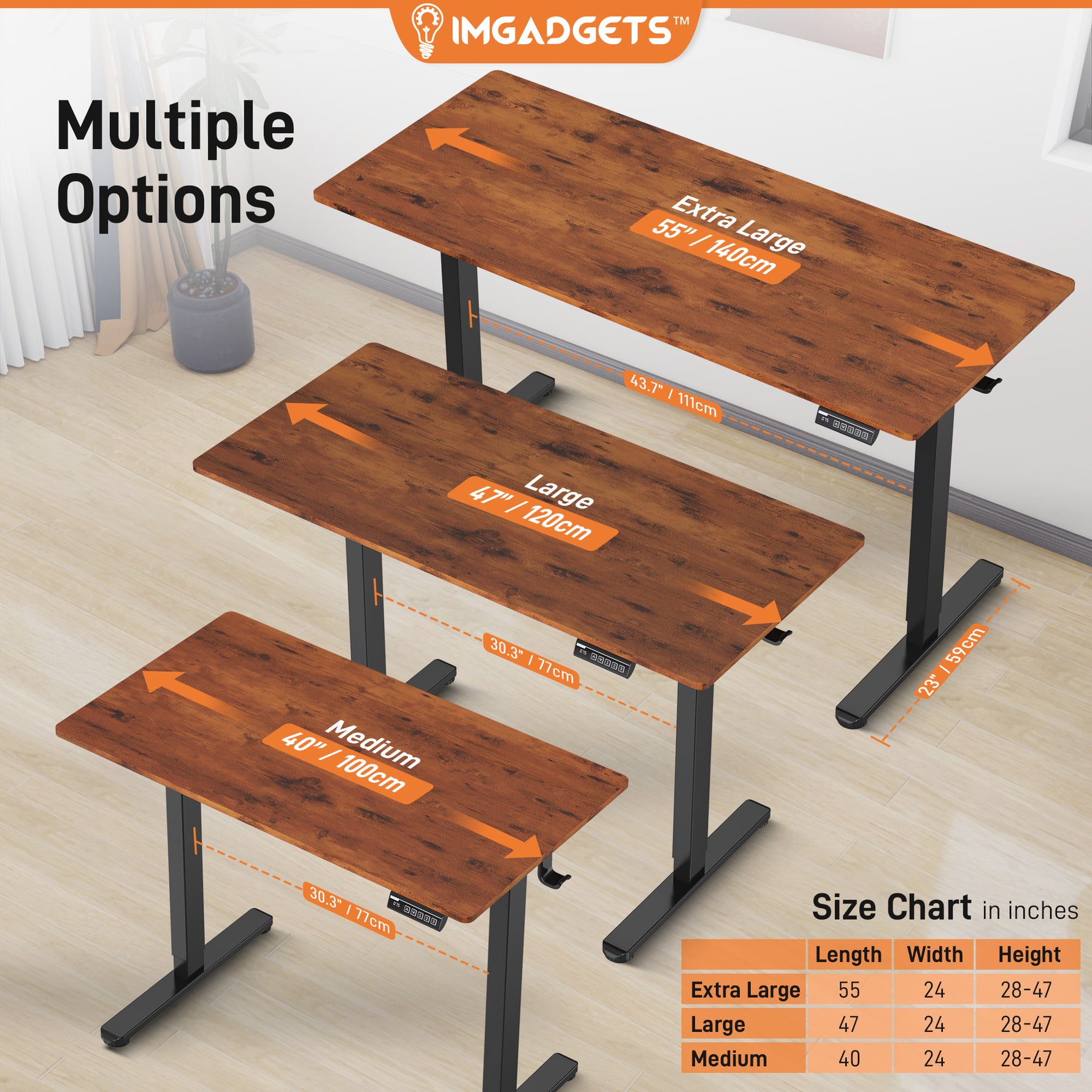 IMHome Ergonomic Adjustable Standing Desk