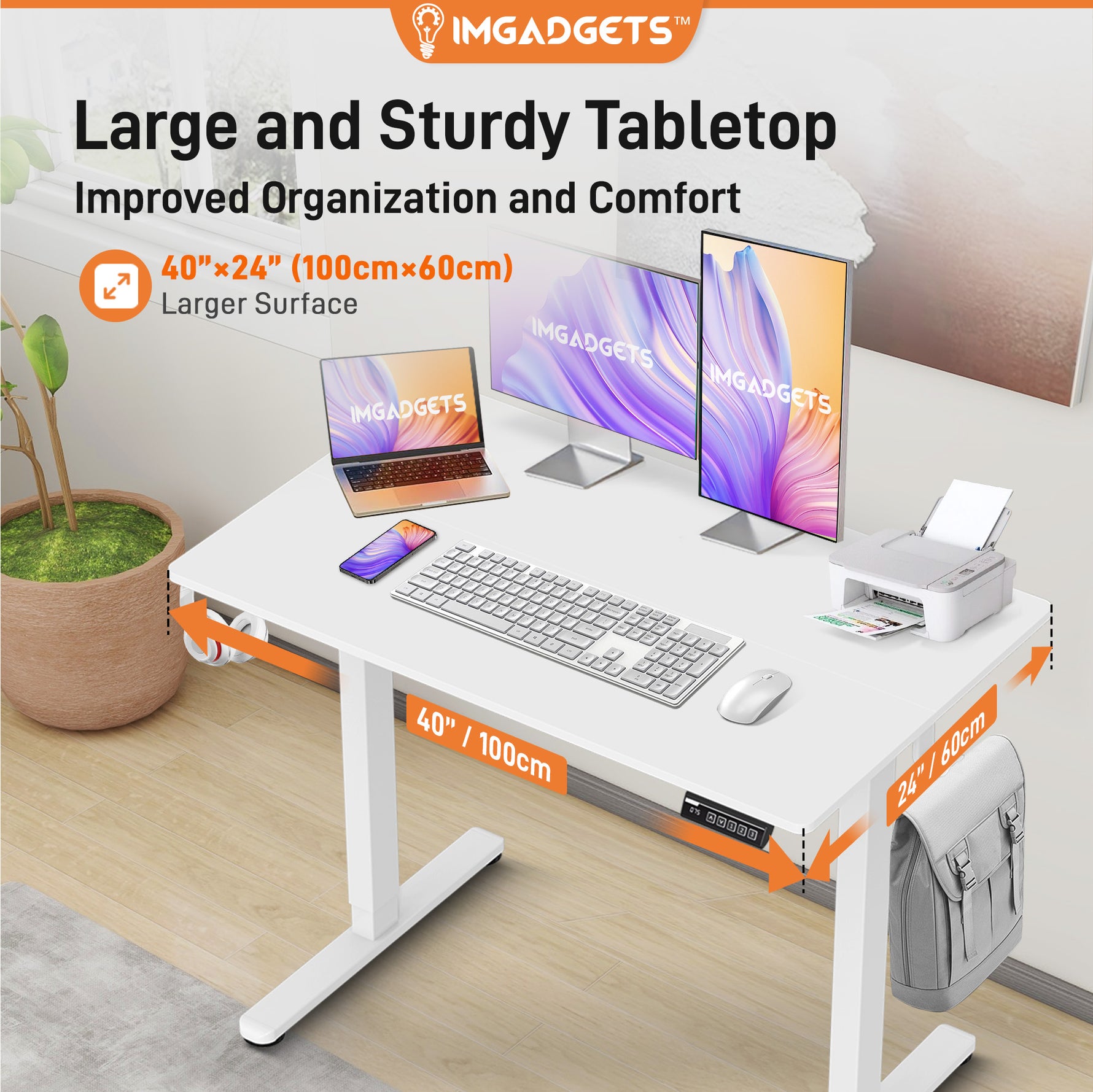 IMHome Ergonomic Adjustable Standing Desk