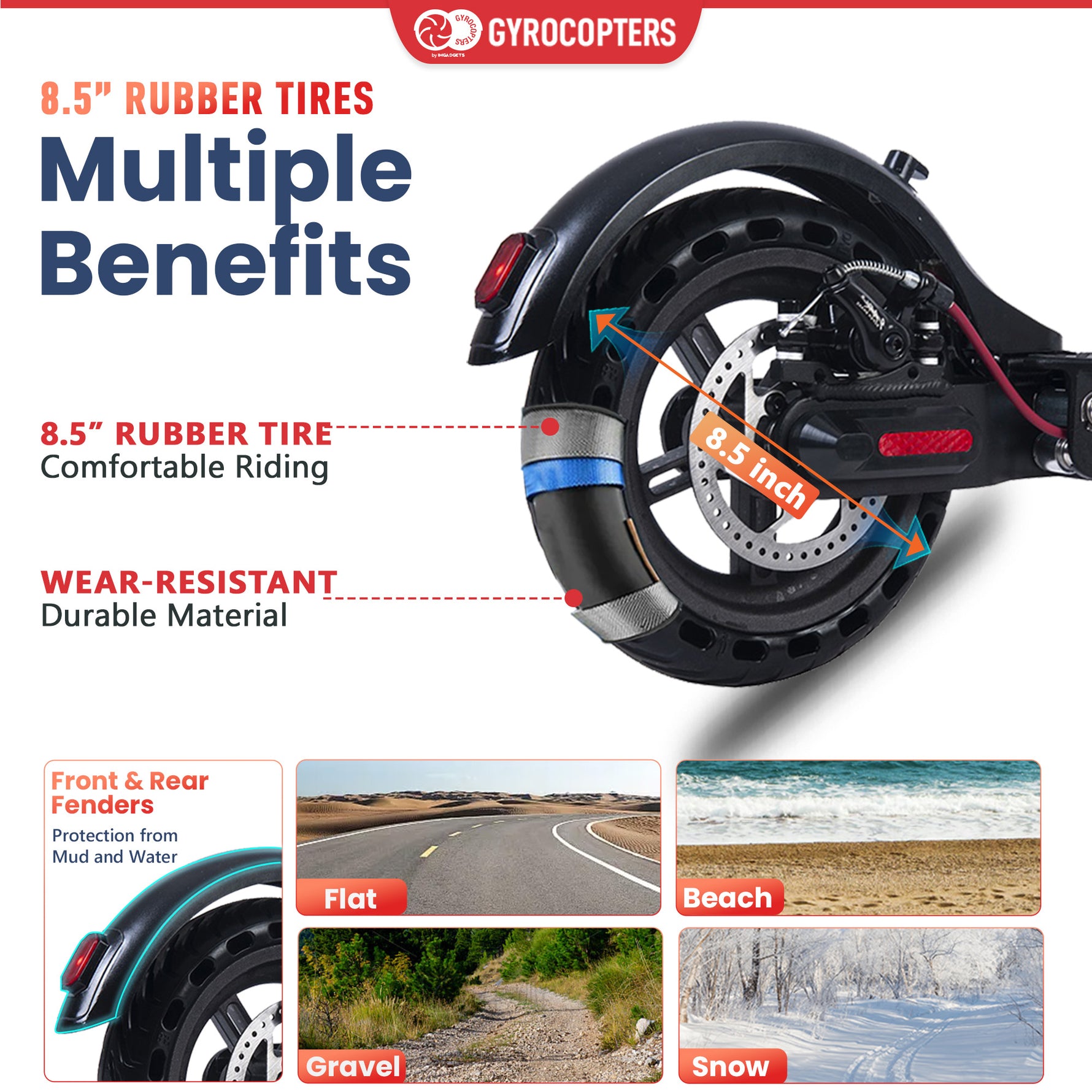 Trottinette électrique portable Gyrocopters Flash 3.0 reconditionnée, avec double suspension arrière, pneus increvables, batterie robuste 37 V/7500 mAh, puissant moteur sans balais de 350 W, régulateur de vitesse et pliable. Vitesse maximale : 25 km/h. 