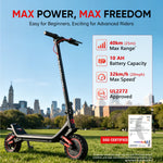 Gyrocopters Flash 6.0 MAX Electric Scooter - 40 km Range, 32 Km/h Speed