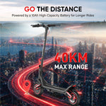 Gyrocopters Flash 6.0 MAX Electric Scooter - 40 km Range, 32 Km/h Speed