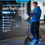 Trottinette électrique Gyrocopters FlashX | Propulsion arrière puissante, vitesse maximale de 32 km/h | Autonomie de 32 km | Homologuée UL2272 | Contrôle via application intelligente | Pliable et légère | Pneus increvables | Régulateur de vitesse 