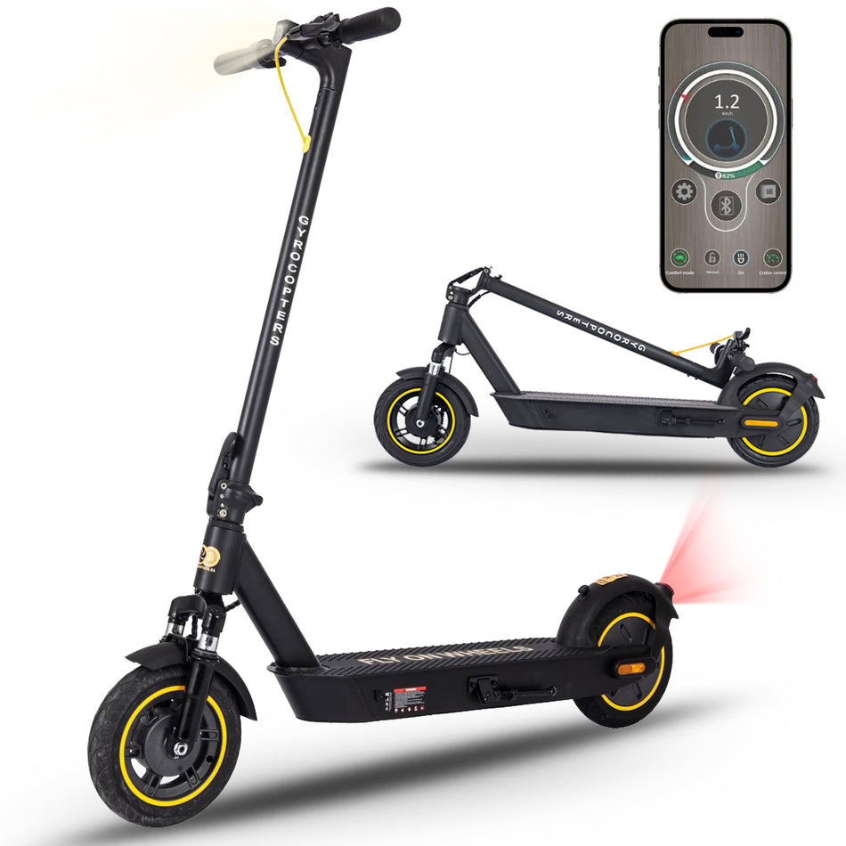 Re-certified Gyrocopters Flash Pro Max Scooter for adults l Range up to 40 Kms| Speed 30kms| 500W Motor l App integrated Smart Electric Scooter