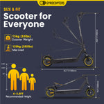 Re-certified Gyrocopters Flash Pro Max Scooter for adults l Range up to 40 Kms| Speed 30kms| 500W Motor l App integrated Smart Electric Scooter