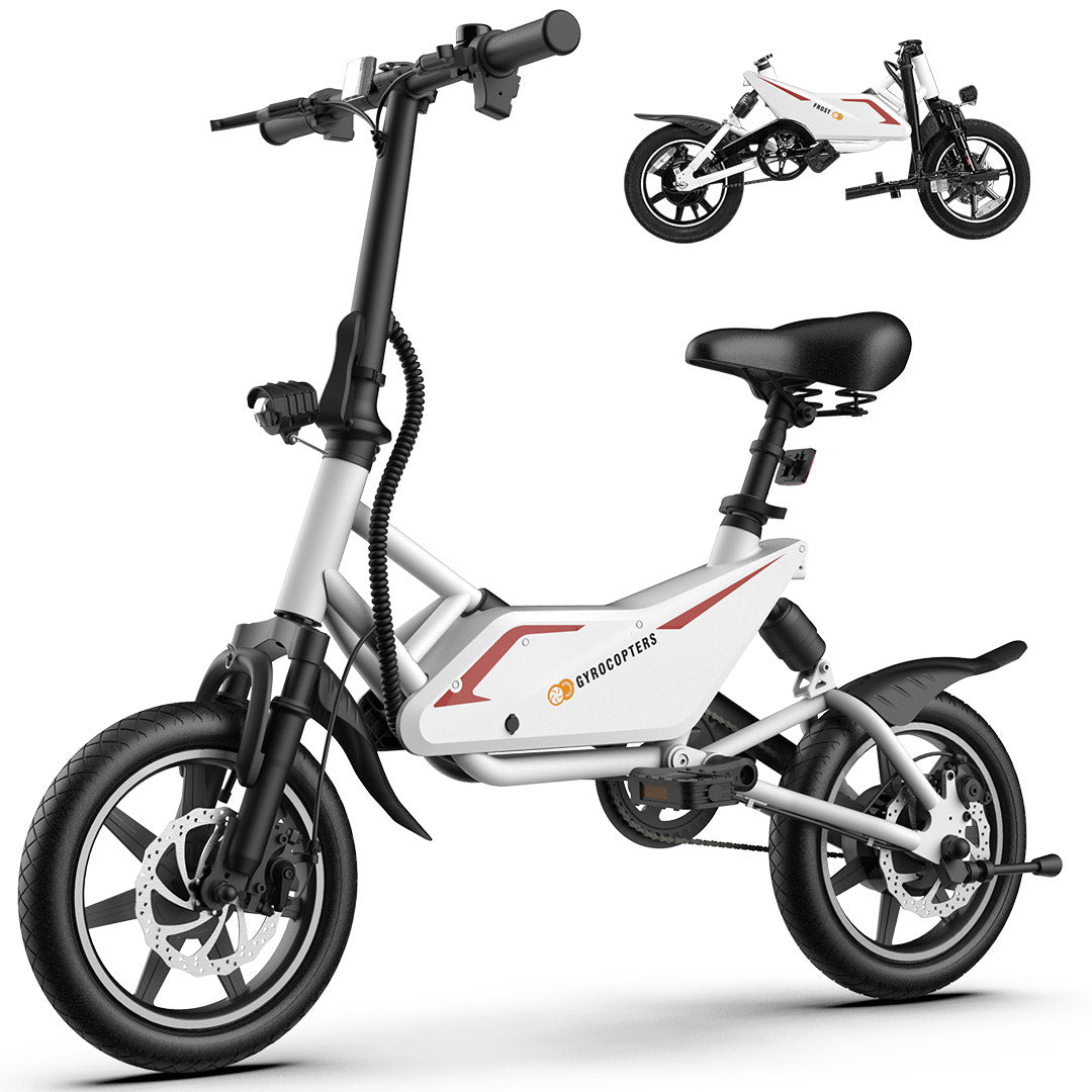 Gyrocopters Frost Foldable Electric City Bike - 350W, UL2849 Certified, 60km Range