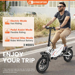 Gyrocopters Frost Foldable Electric City Bike - 350W, UL2849 Certified, 60km Range