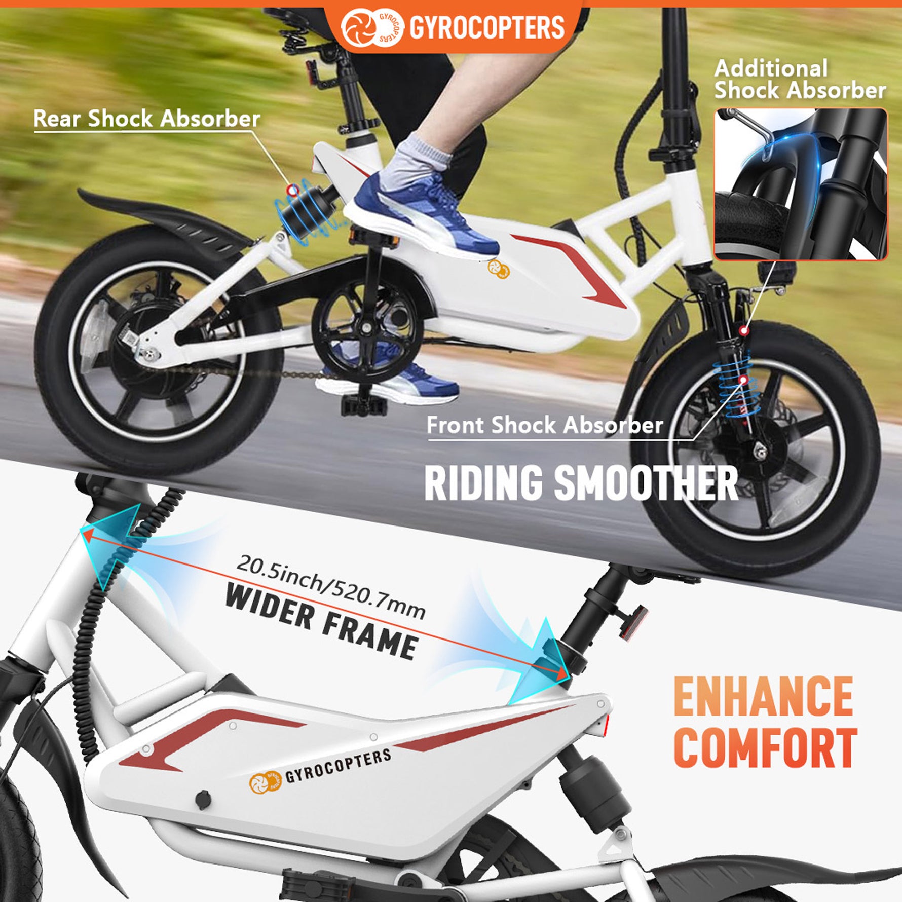 Re-Certified Gyrocopters Frost City Electric Bike - 60 km Range