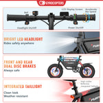 Gyrocopters Fury Electric Bike - All-Terrain Fat Tires