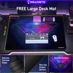 IMHome Z-Shaped 47" LED Gaming Desk
