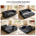 IMHome Convertible Sofa Bed - 4-in-1 Modular Design with High-Density Foam