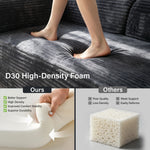 IMHome Convertible Sofa Bed - 4-in-1 Modular Design with High-Density Foam