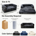 IMHome Convertible Sofa Bed - 4-in-1 Modular Design with High-Density Foam
