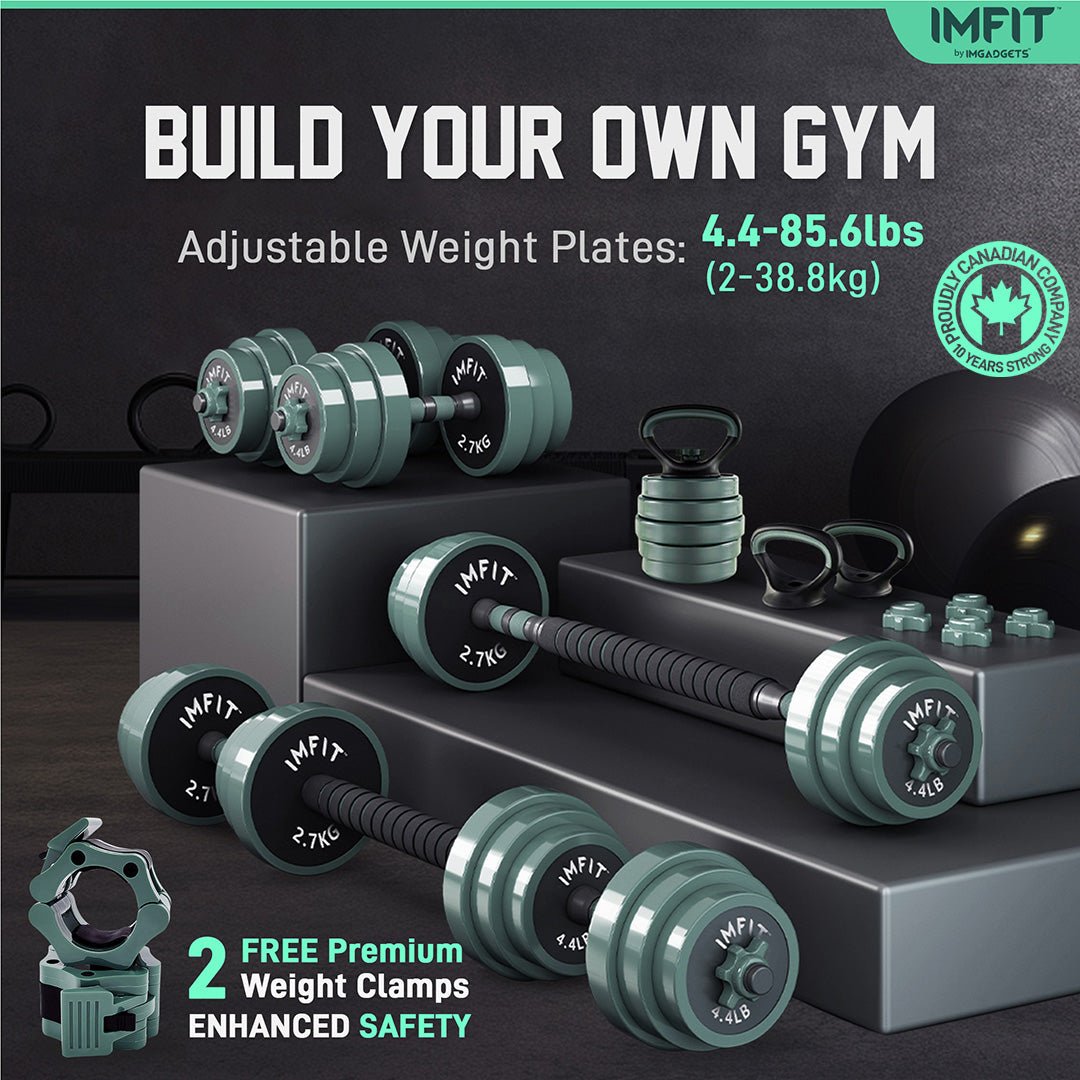 IMFIT AIO Adjustable Dumbbells - 5-in-1 Strength Training Set