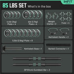 IMFIT AIO Adjustable Dumbbells - 5-in-1 Strength Training Set