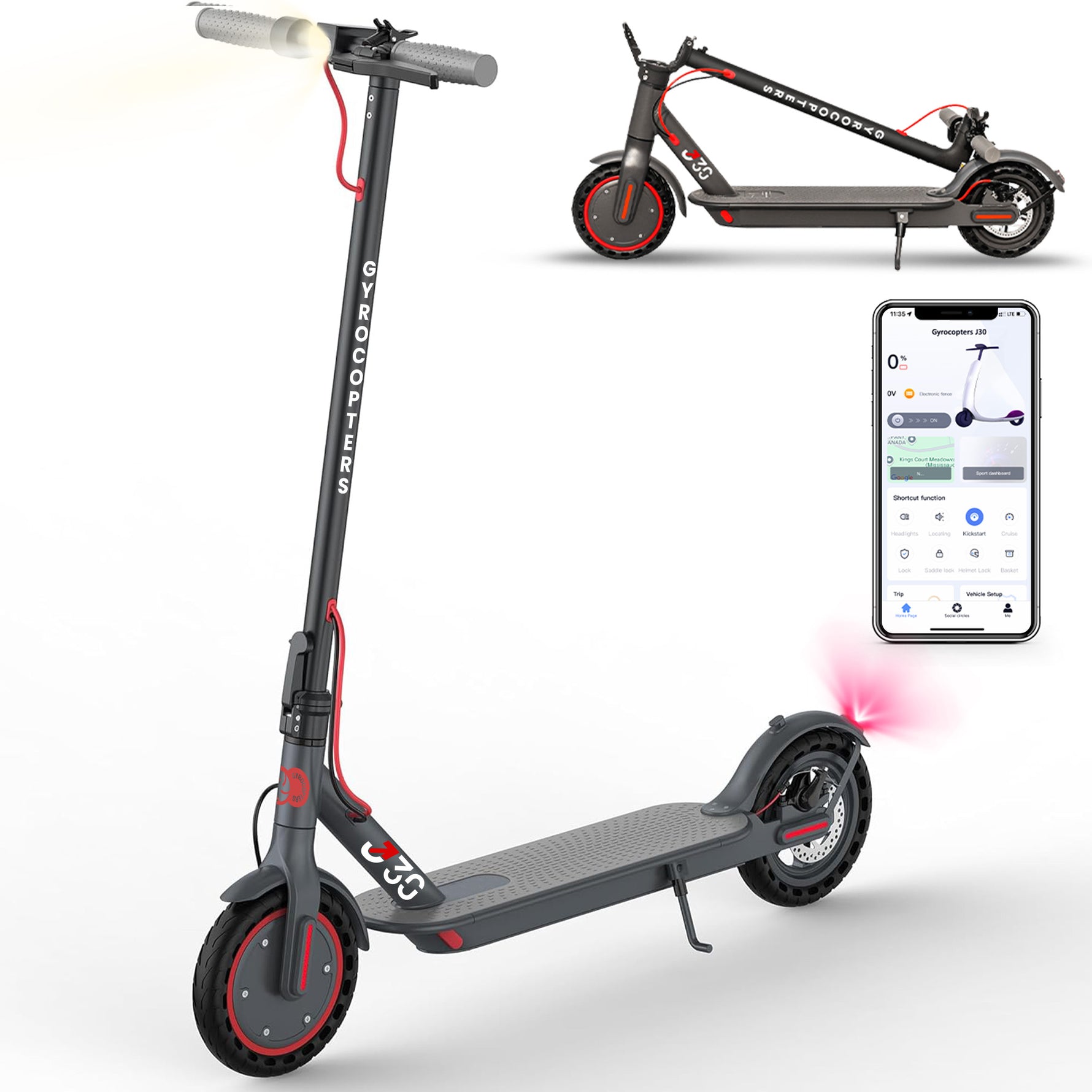 Gyrocopters J30 Electric Scooter - 30km Range