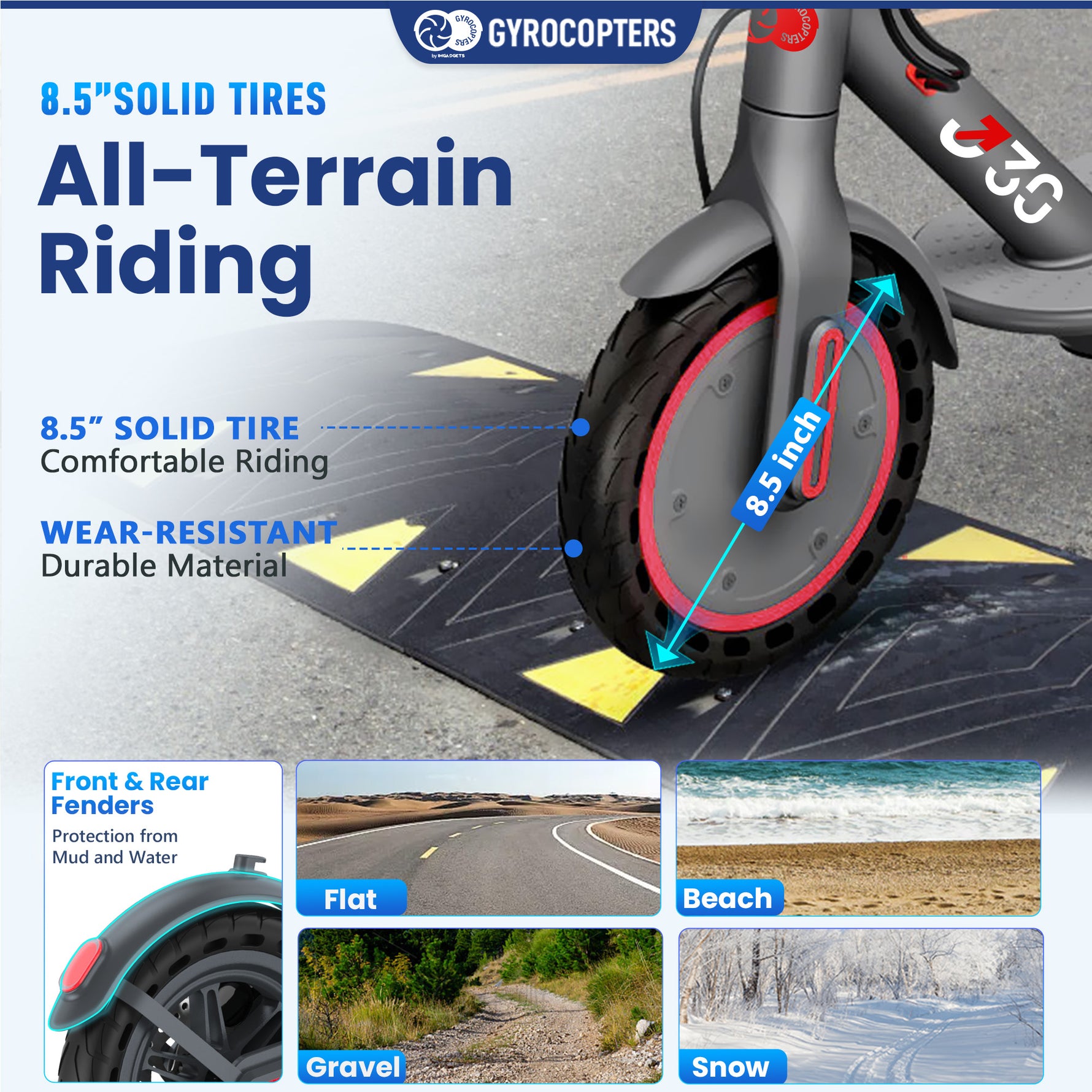 Gyrocopters J30 Electric Scooter - 30km Range