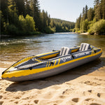 IMGadgets Explorer 2-Person Inflatable Kayak - ISO-Certified Puncture-Resistant PVC