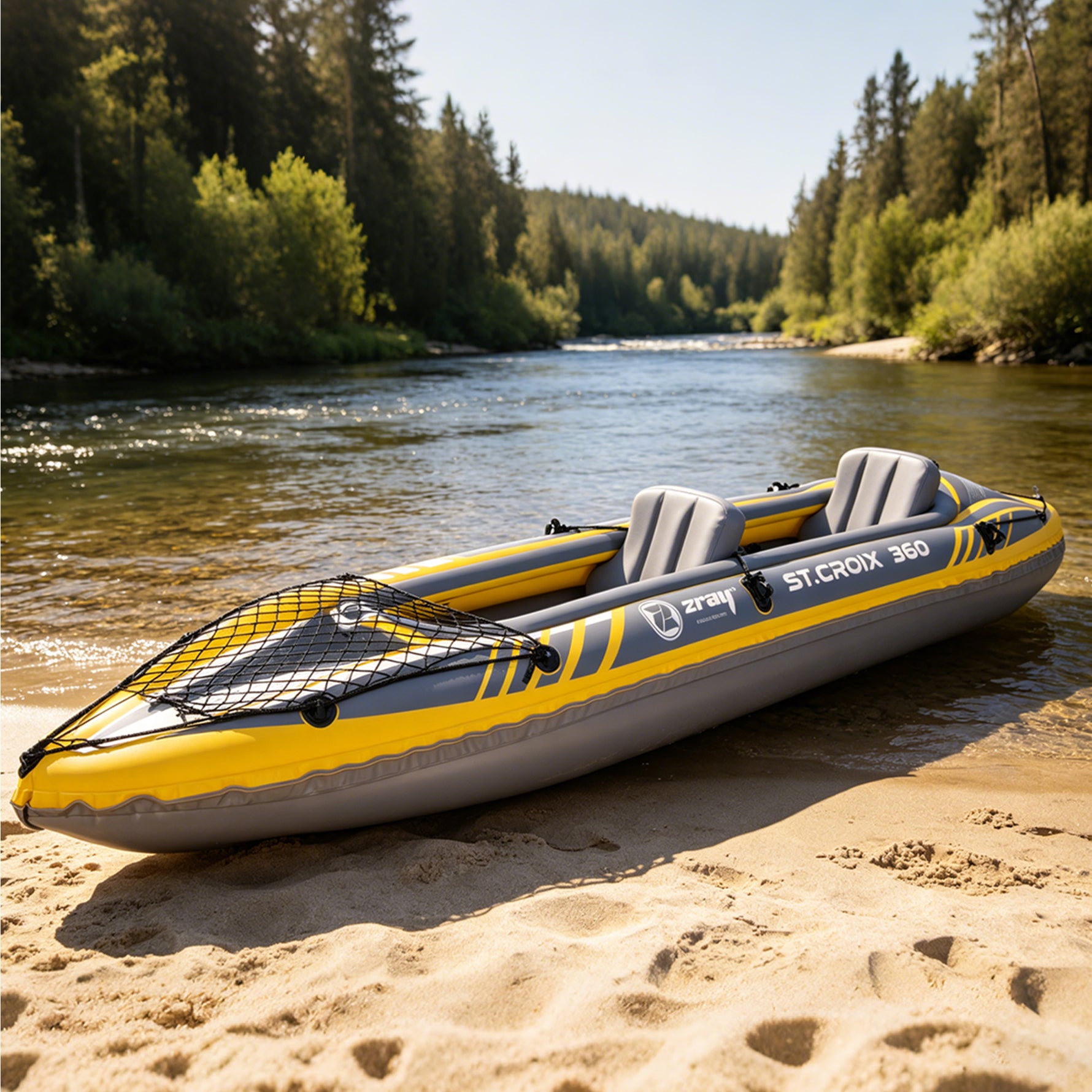 IMGadgets Explorer 2-Person Inflatable Kayak - ISO-Certified Puncture-Resistant PVC