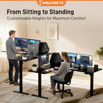 IMHome L-Shaped Adjustable Standing Desk (63" x 55")