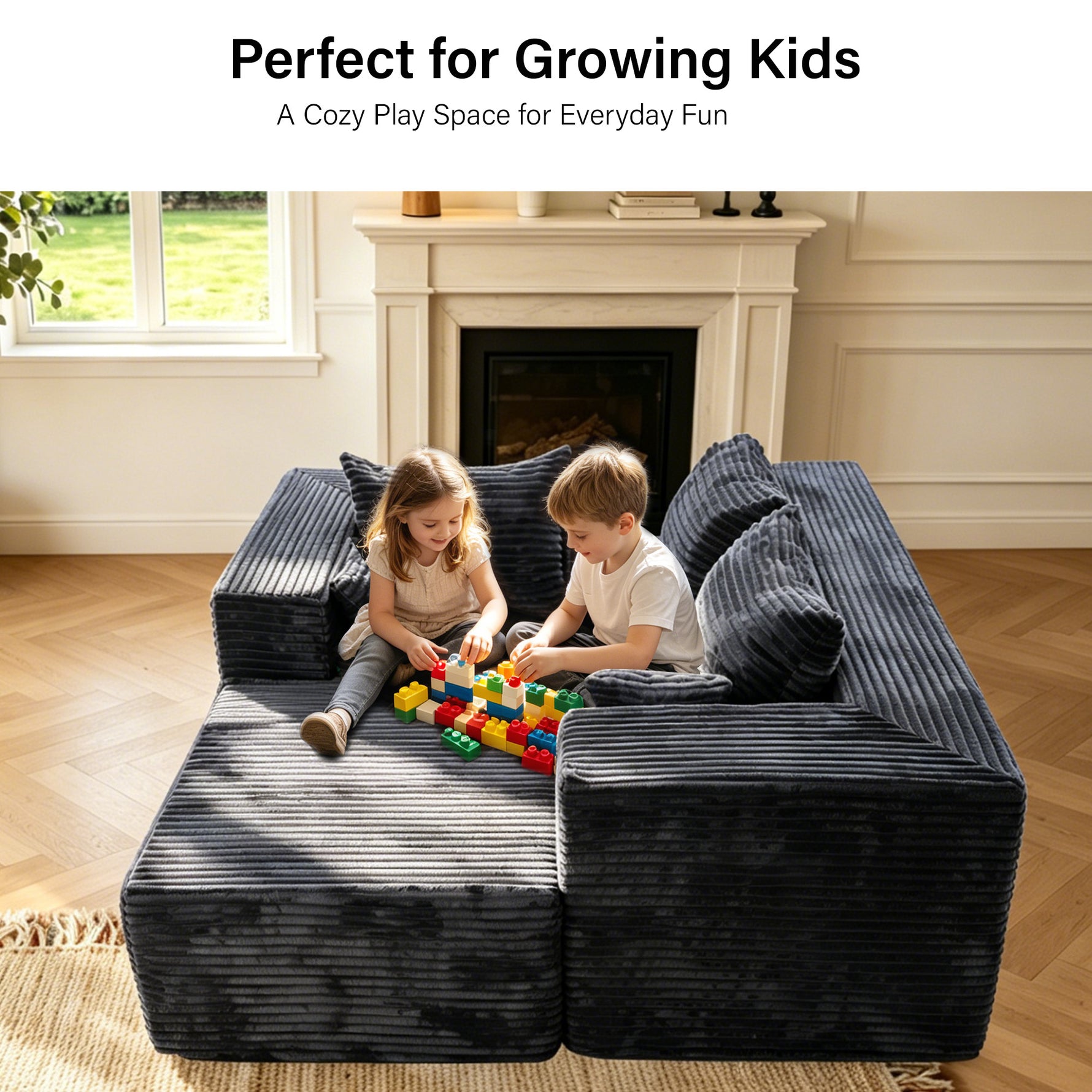 IMHome Boneless L-Shaped Sofa - 5 in 1 Modular Cloud Couch